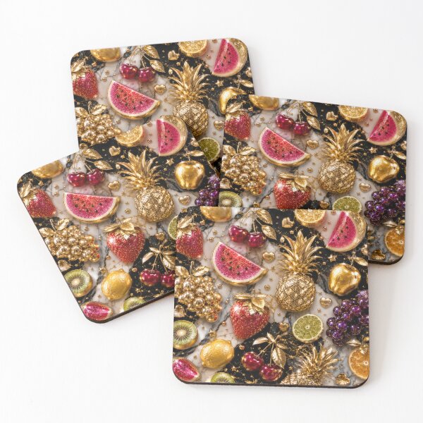 Item preview, Luxury Gold Fruit Pattern designed and sold by Aramdesing.