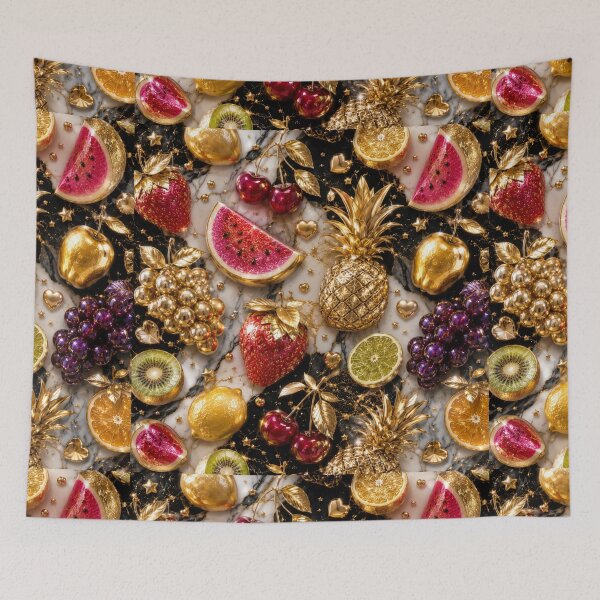 Item preview, Luxury Gold Fruit Pattern designed and sold by Aramdesing.