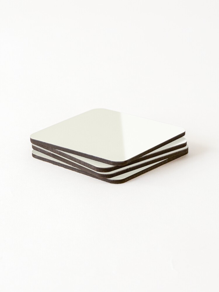 Thumbnail 4 of 5, Coasters (Set of 4), Ivory  solid color designed and sold by Designfs.