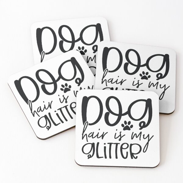 Item preview, Dog Hair Is My Glitter - Funny Retro Pet Gift Dog Quotes Cool Mother Matching Family Owner Girl Mom Apparel Art designed and sold by FuzionRaptor.