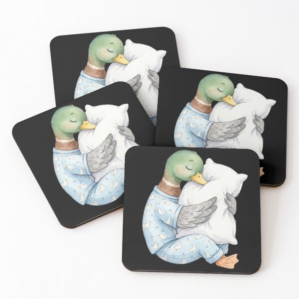 Item preview, Mallard Duck Sleeping in Cute Pajamas Sleep Tank Top, Duck Lover Gift, Cozy Bedtime Graphic Tank, Cute Animal Sleepwear designed and sold by Trendably.