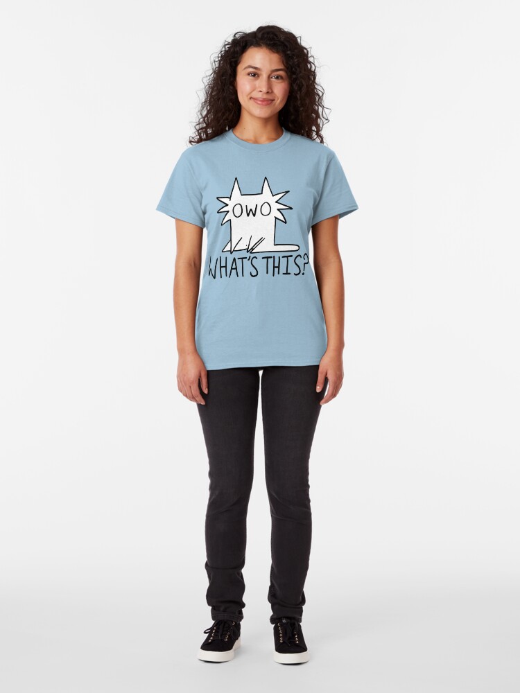 Alternate view of Gay OWO Cat Classic T-Shirt