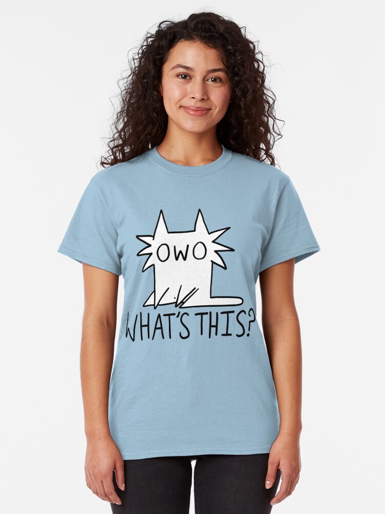 Alternate view of Gay OWO Cat Classic T-Shirt