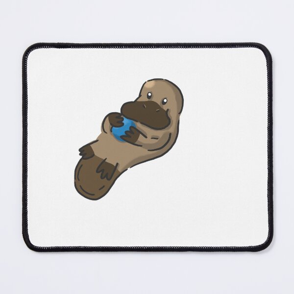 Item preview, Simple Cute platypus holding a blue toy ball designed and sold by Ramarvel.