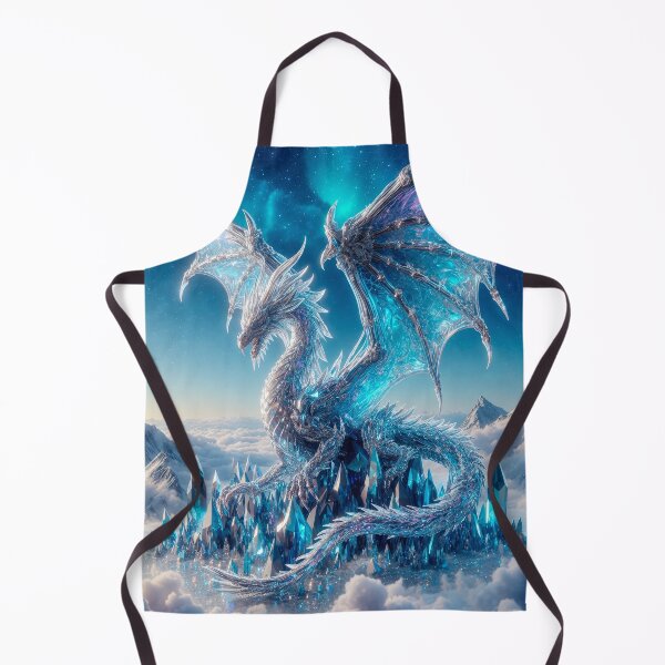 Item preview, Crystal Ice Dragon | Celestial Fantasy Wall Art designed and sold by DrakariArt.