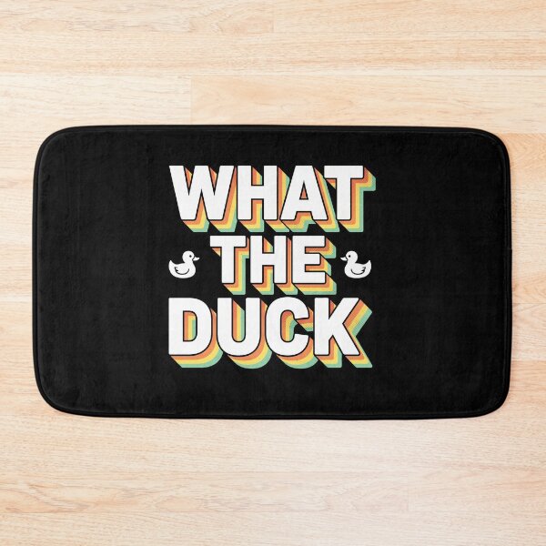 Item preview, What The Duck Retro 3D Typography Pun  designed and sold by AdyKurniawan.