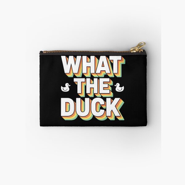 Item preview, What The Duck Retro 3D Typography Pun  designed and sold by AdyKurniawan.
