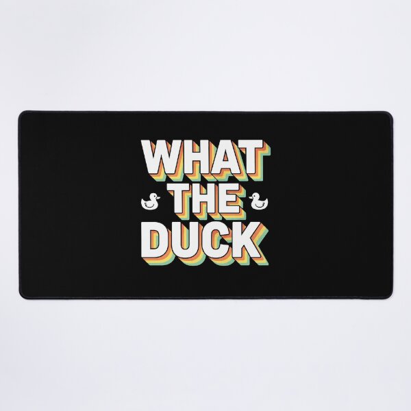 Item preview, What The Duck Retro 3D Typography Pun designed and sold by AdyKurniawan.
