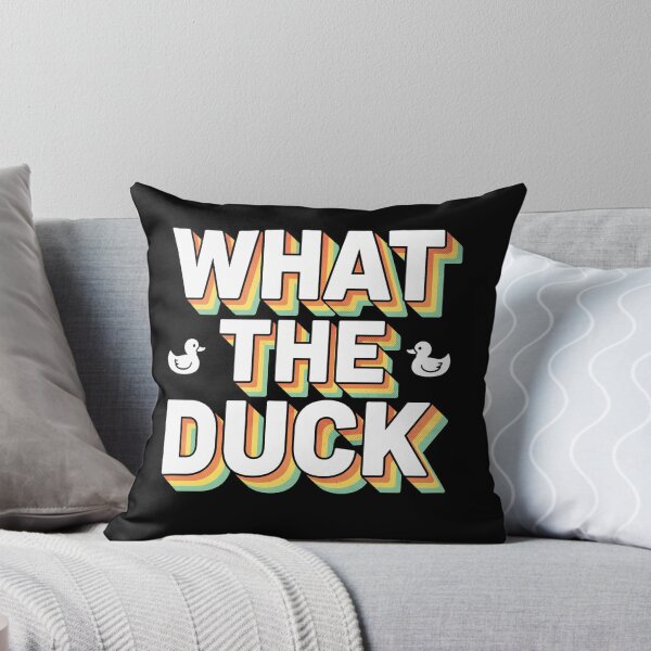 Item preview, What The Duck Retro 3D Typography Pun  designed and sold by AdyKurniawan.