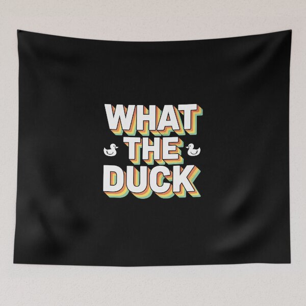 Item preview, What The Duck Retro 3D Typography Pun  designed and sold by AdyKurniawan.