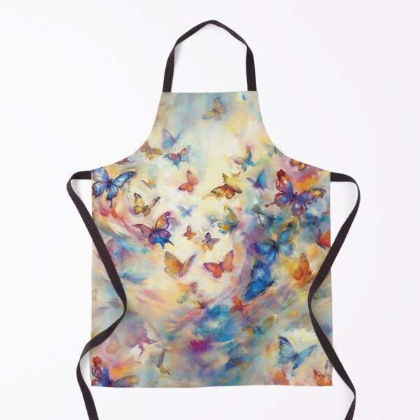 Item preview, Colorful Butterflies on Dreamy Abstract Background — Seamless Nature Pattern and Watercolor Texture designed and sold by LisaMise.