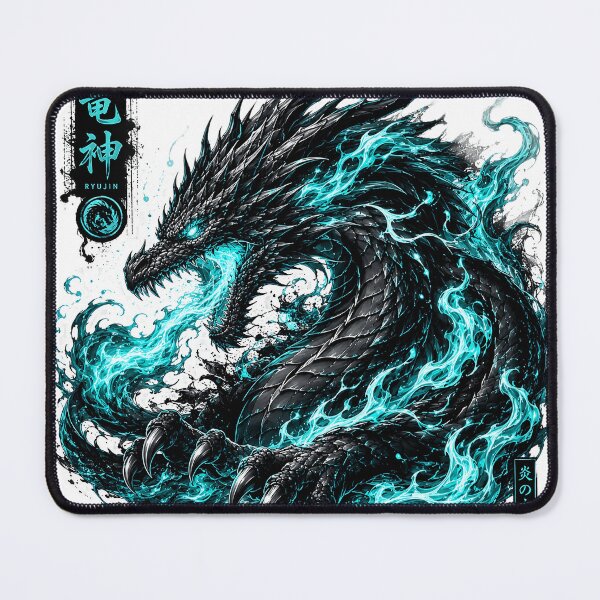 Item preview, Cyber Flame Dragon Sticker – Neon Anime Fantasy Art designed and sold by Bysma.