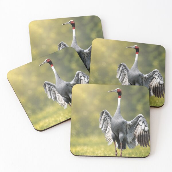 Item preview, Graceful Sarus Crane Display at Sunrise designed and sold by Kimberly Palmer.