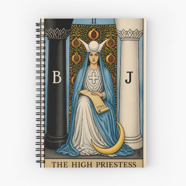 Item preview, Mystical High Priestess Tarot Card II - Esoteric Wisdom Art designed and sold by Clavivs.