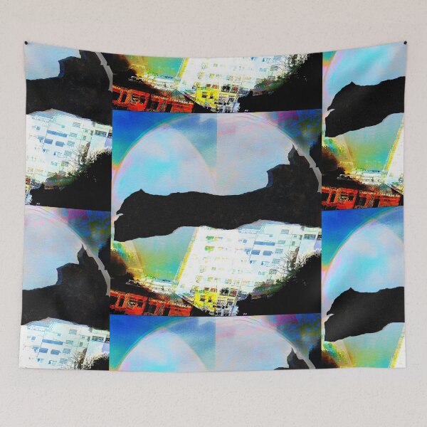 Item preview, Urban Surrealism Slhouette - Abstract Lo-FI City Dreamcore designed and sold by MAMA LXXVIII: Art by Marsailhe Milward.