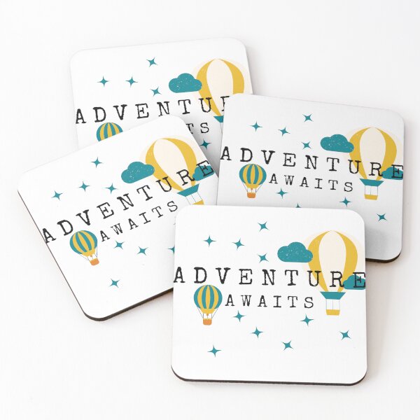 Item preview, Adventure Awaits Hot Air Balloons designed and sold by Sailing Llamas.
