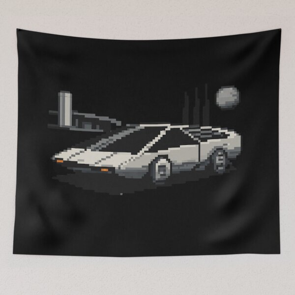 Item preview, 80s Retro Futuristic Concept Car Neon Synthwave Design designed and sold by TEEJAMBOREE.