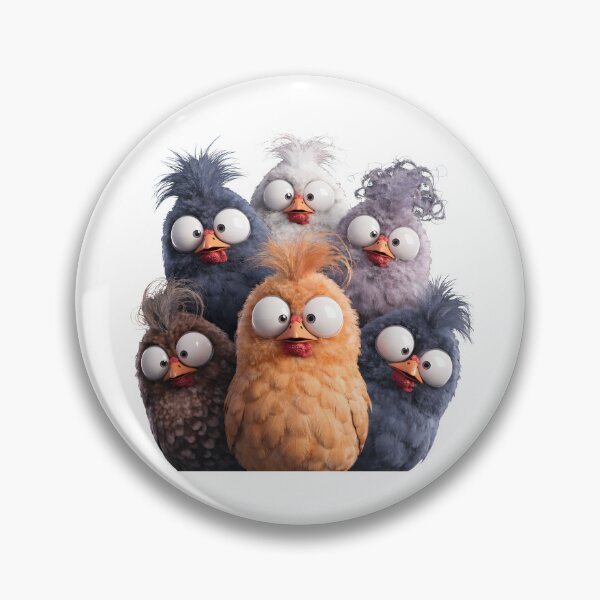 Item preview, Goofy Fluffy Chickens With Big Googly Eyes designed and sold by DariaOltes.