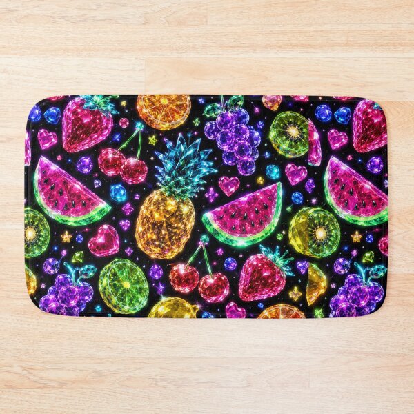 Item preview, Neon Crystal Fruits Pattern designed and sold by Aramdesing.
