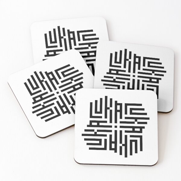 Item preview, LUKA | Black  | Modern Geometric Kufi Calligraphy | From Name to Art   designed and sold by FOR YOUR NAME.