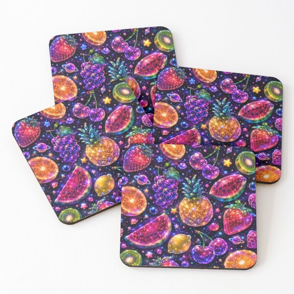 Item preview, Neon Crystal Fruits Pattern designed and sold by Aramdesing.