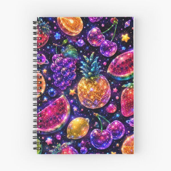 Item preview, Neon Crystal Fruits Pattern designed and sold by Aramdesing.