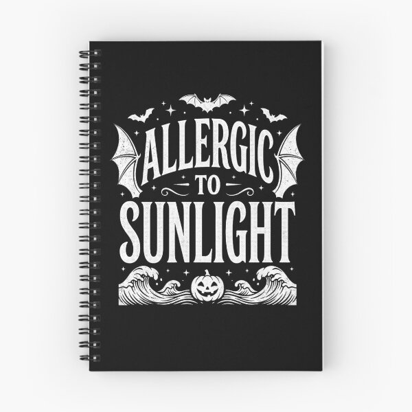Item preview, Allergic to Sunlight Gothic Vampire Funny Halloween Humor, Goth Lover Gift, Spooky Vampire, Horror Fan  designed and sold by Trendably.