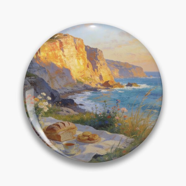 Item preview, Sunset Picnic on the Coastal Cliffs designed and sold by BlareBlare.