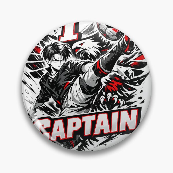 Item preview, Elite Eagle Captain Soccer - Dark Ink Anime Striker Art designed and sold by MugenAnime.