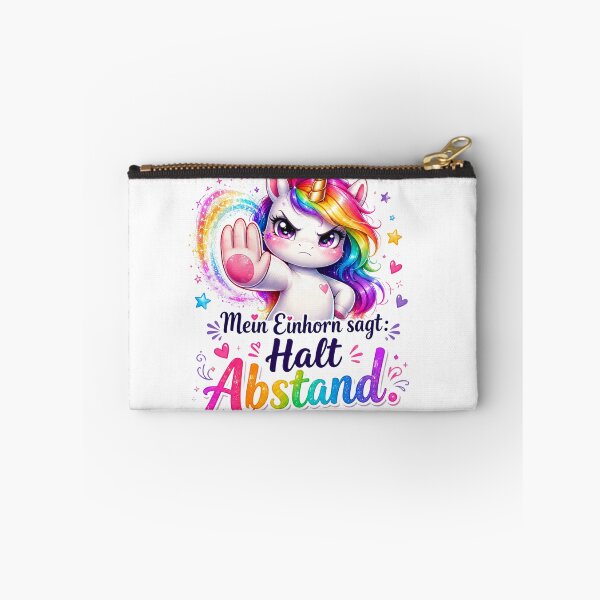 Item preview, My Unicorn Says Keep Your Distance German Quote designed and sold by Tinosshop.