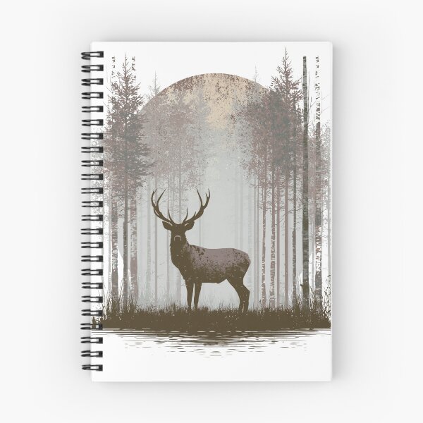 Item preview, Majestic Stag in Misty Forest Wilderness designed and sold by Masloshop.
