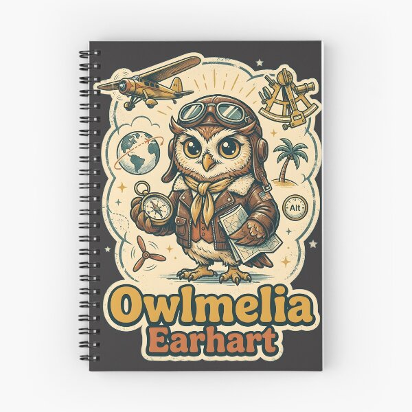 Item preview, Amelia Earhart Cute Retro Aviator Owl Illustration designed and sold by radiogalaxy.