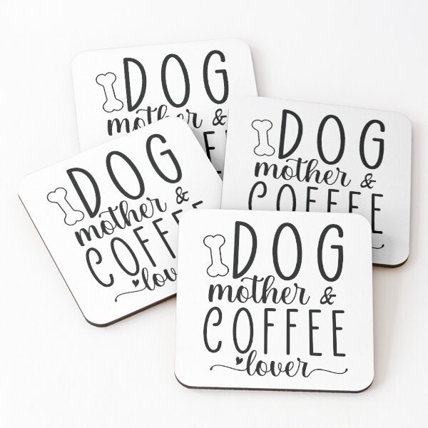 Item preview, Dog Mother Coffee Lover - Retro Puppy Gift Dog Quotes Cool Mom Matching Family Owner Girl Female Apparel Art designed and sold by FuzionRaptor.