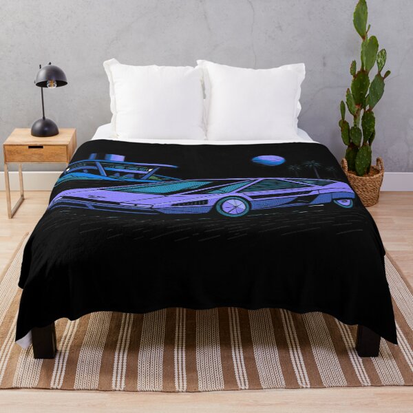Item preview, 80s Retro Futuristic Concept Car Neon Synthwave Design designed and sold by TEEJAMBOREE.