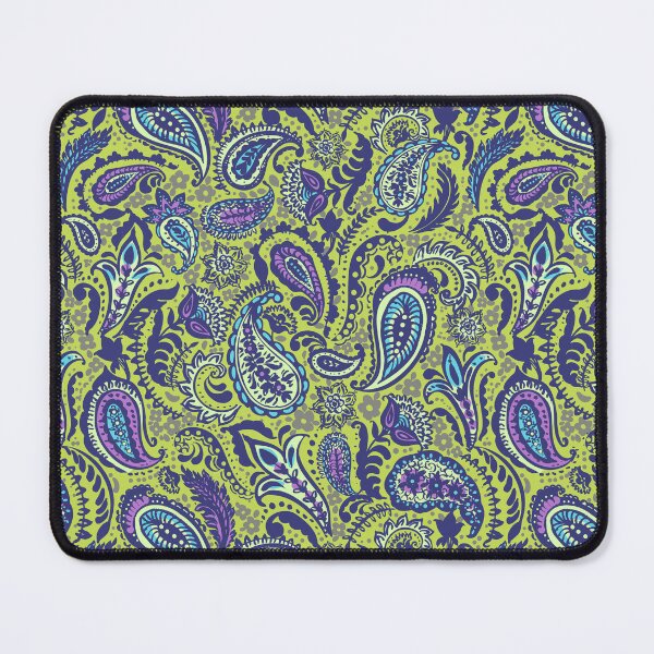 Item preview, Colorful paisley pattern in yellow designed and sold by bokasin.