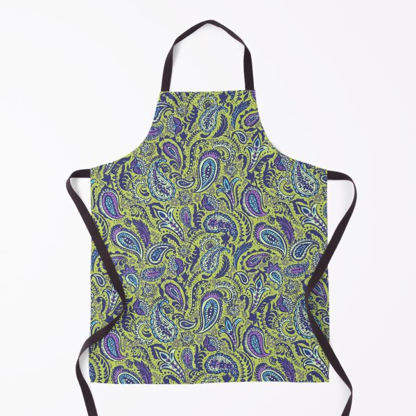 Item preview, Colorful paisley pattern in yellow designed and sold by bokasin.