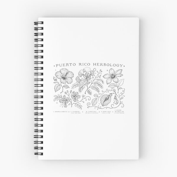 Item preview, Puerto Rico Herbology Vintage Botanical Flowers Illustration designed and sold by creatingmouseshop.