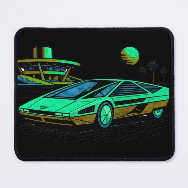 Item preview, 80s Retro Futuristic Concept Car Neon Synthwave Design designed and sold by TEEJAMBOREE.