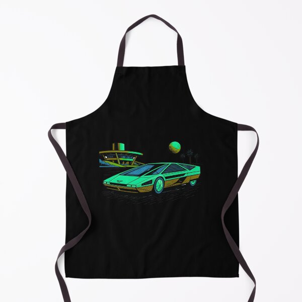 Item preview, 80s Retro Futuristic Concept Car Neon Synthwave Design designed and sold by TEEJAMBOREE.