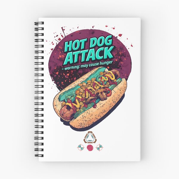 Item preview, HOT DOG ATTACK – Electric Teal Edition designed and sold by m-yoga-store.