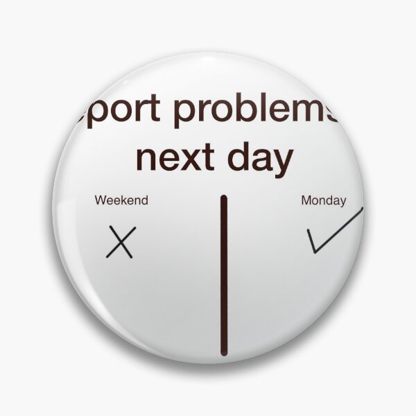 Item preview, Report problems no weekend designed and sold by miroslaw58.