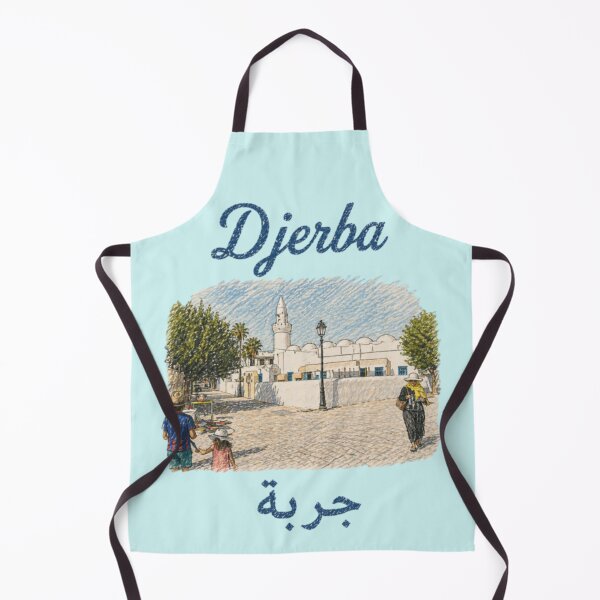 Item preview, Turkish Mosque, Djerba, Tunisia, white mosque, street scene designed and sold by JOANNASKAH.