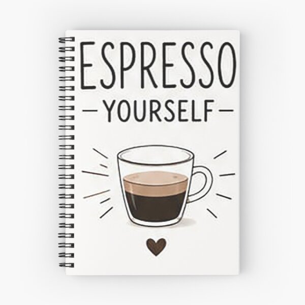 Item preview, Espresso Yourself | Funny Coffee Pun Typography | Cute Espresso Lover Gift for Mug, Sticker & T-Shirt designed and sold by Sara-Ai.