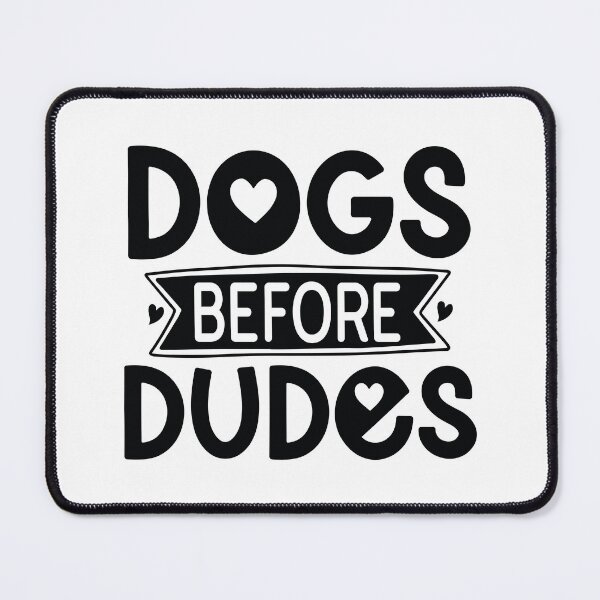 Item preview, Dogs Before Dudes - Funny Retro Puppy Gift Dog Quotes Cool Mother Matching Family Owner Girl Mom Female Apparel Art designed and sold by FuzionRaptor.
