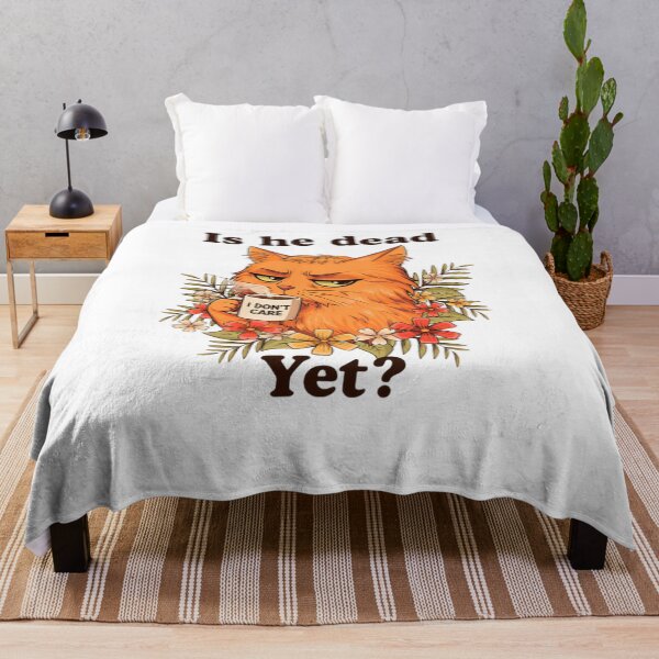 Item preview, Is He Dead Yet I Don't Care Grumpy Cat Coffee Lover Humor designed and sold by SkeletonsDanger.
