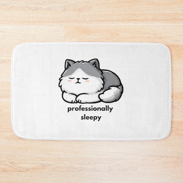 Item preview, Professionally Sleepy - Cute Funny Cat designed and sold by StoryVibes.