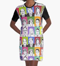 The Office Cast Graphic T-Shirt Dress