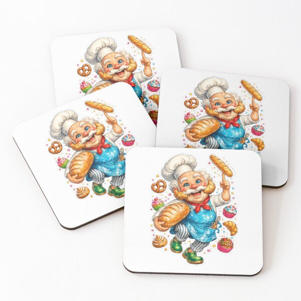 Item preview, Funny Baker Cartoon designed and sold by AlexLineArt.