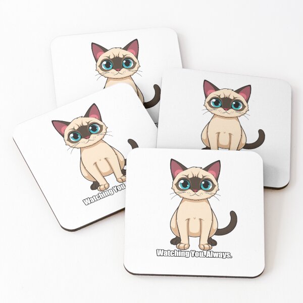 Item preview, Siamese Cat - Watching You Always - Funny Siamese Gift designed and sold by pawdrops.