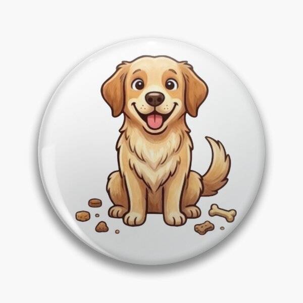 Item preview, Cute Golden Retriever Puppy Illustration designed and sold by Theproxmrt.